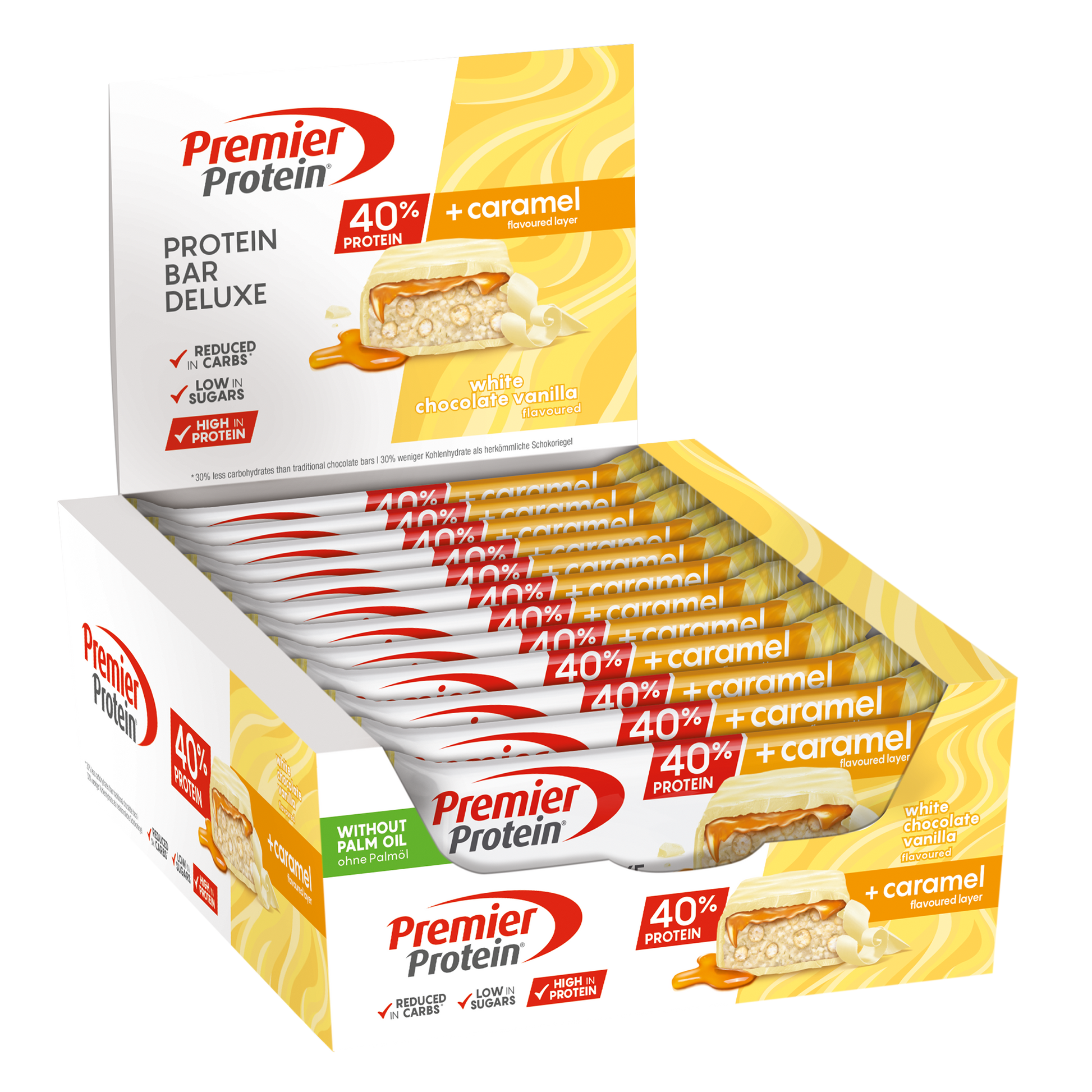 Premier Protein Bar Deluxe 40% - White Chocolate Vanilla