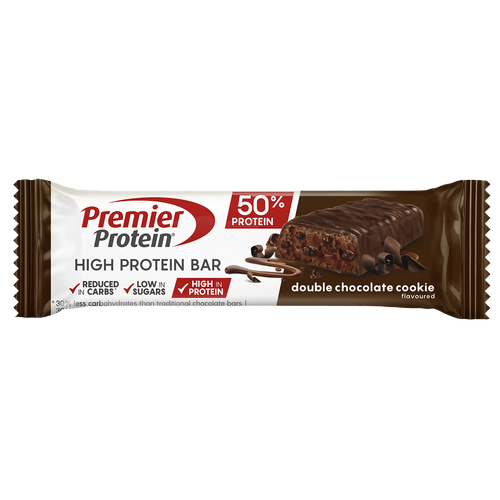 Barretta ad alto contenuto proteico 50% - Biscotto al doppio cioccolato