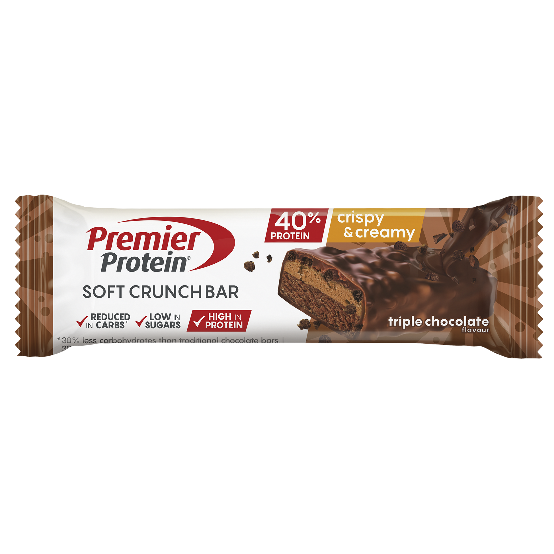 Soft Crunch Bar 40% Protein - Triple Chocolate